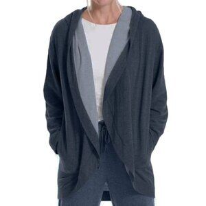 MAX Studio BNWOT XSmall Blue Hoodie Cardigan Sweater NEW Open Front